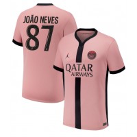 Paris Saint-Germain Joao Neves #87 Tredjetrøje 2024-25 Kortærmet